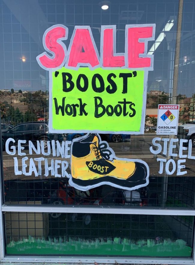 Boot Sale Spring Valley Lawnmower Shop. Boot Sale.